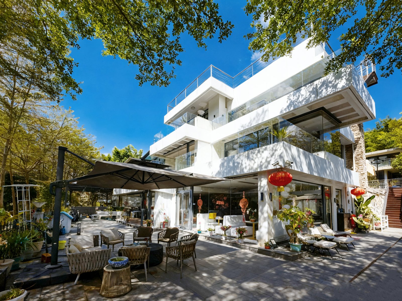 翠溪山庄私家庭院